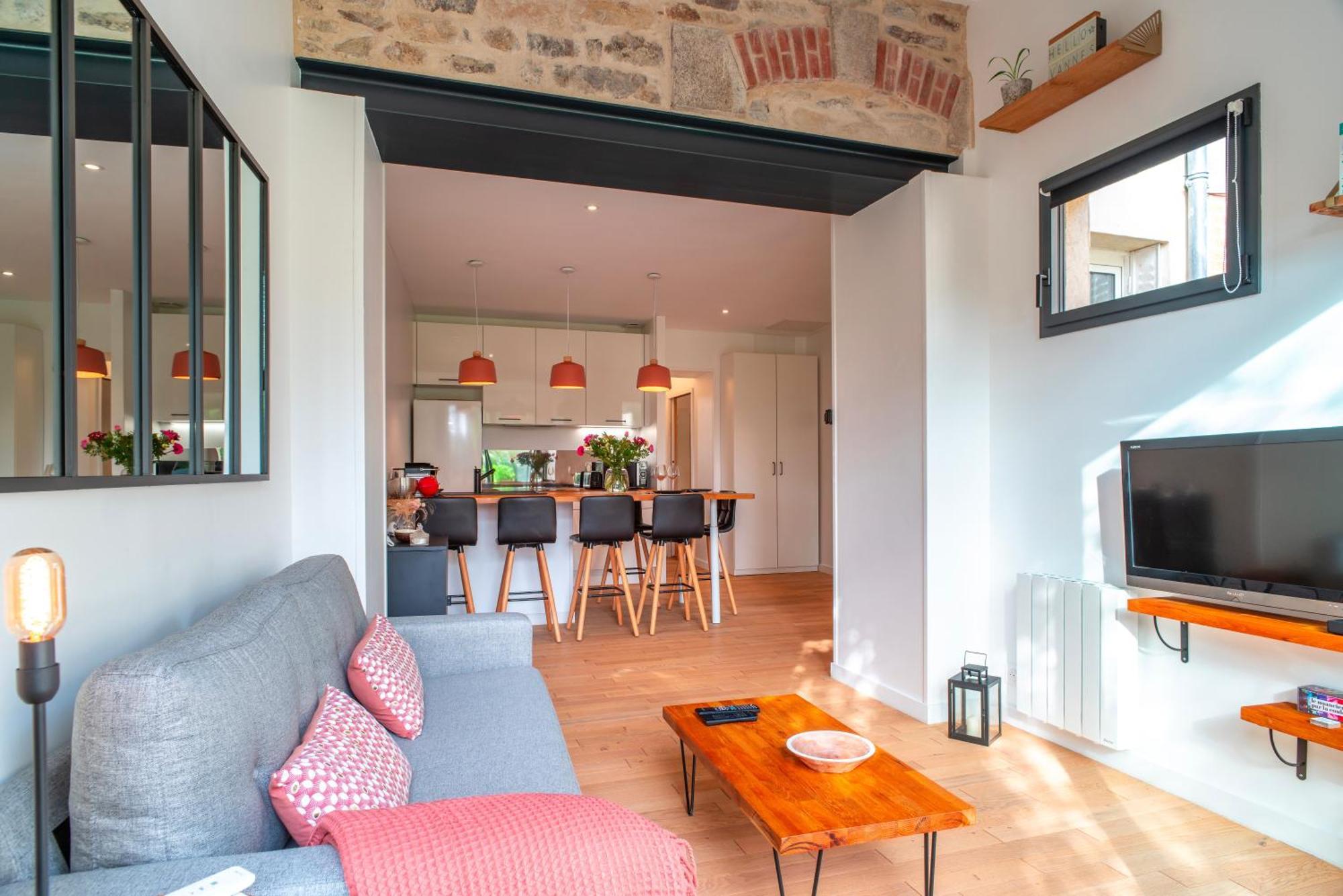 Escale Jardin - Joli Apt Proche Gare Avec Jardin Vannes Luaran gambar