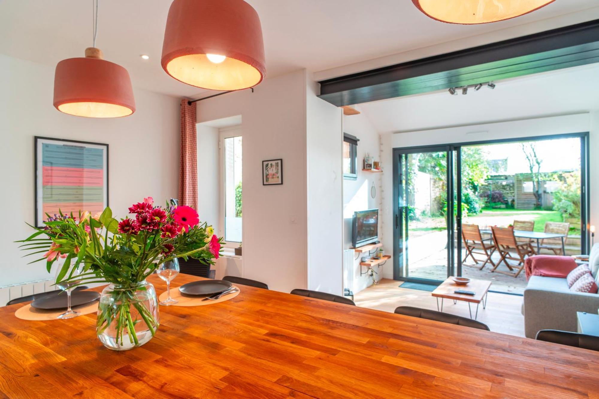 Escale Jardin - Joli Apt Proche Gare Avec Jardin Vannes Luaran gambar