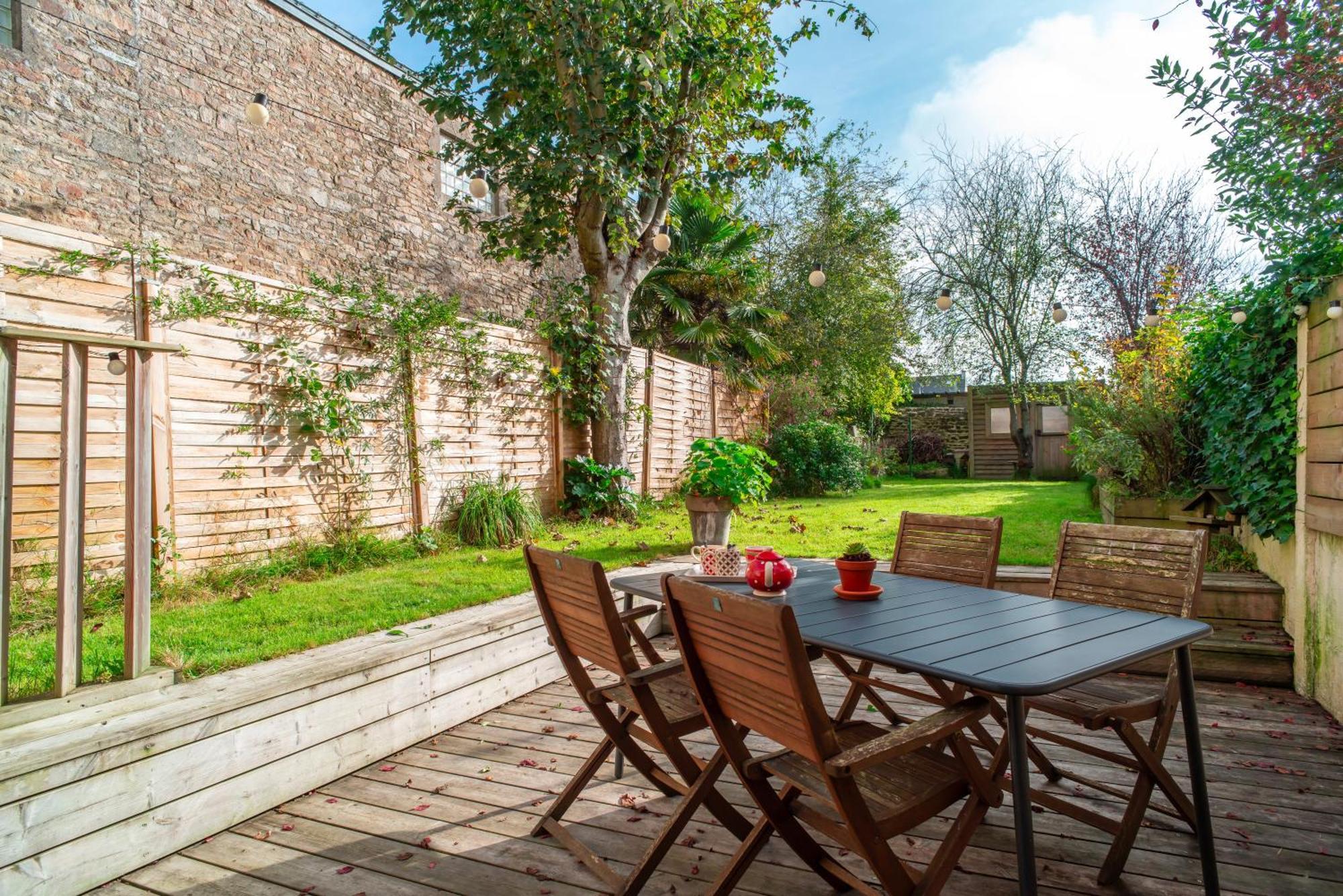 Escale Jardin - Joli Apt Proche Gare Avec Jardin Vannes Luaran gambar